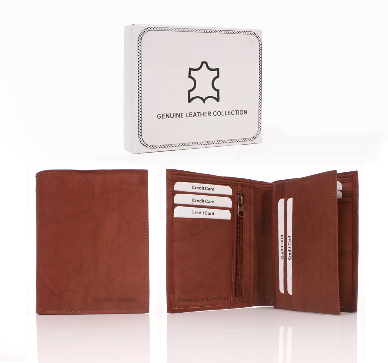 (image for) 021 RFID tan LONDON LEATHER WALLET